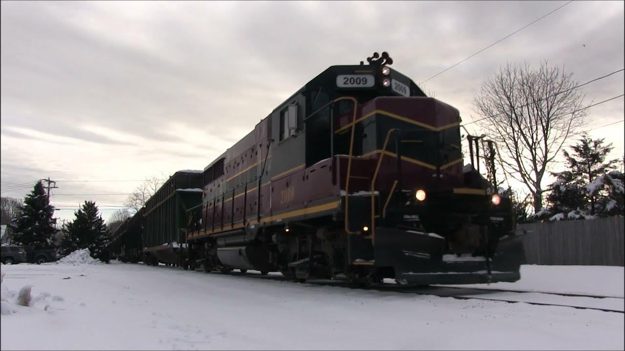 Mass Coastal Railroad Otis Job Winter 2021 YouTube
