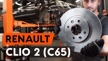 Hoe een remschijven vooraan vervangen op een RENAULT CLIO 2 (C65) [AUTODOC-TUTORIAL]