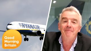 Susanna Questions Ryanair Boss Michael O'Leary over Pictures of Packed Planes | Good Morning Britain