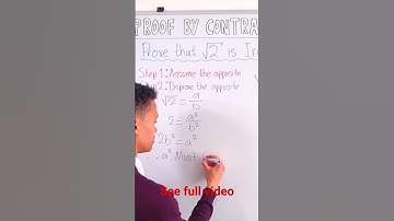 Proving root 2 is Irrational- Proof by Contradiction