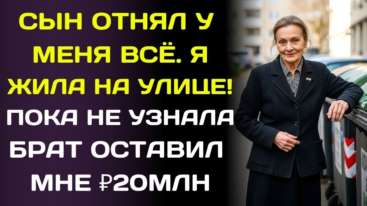 Сын украл у меня дом и выгнал меня на улицу… но потом всё обернулось против него.