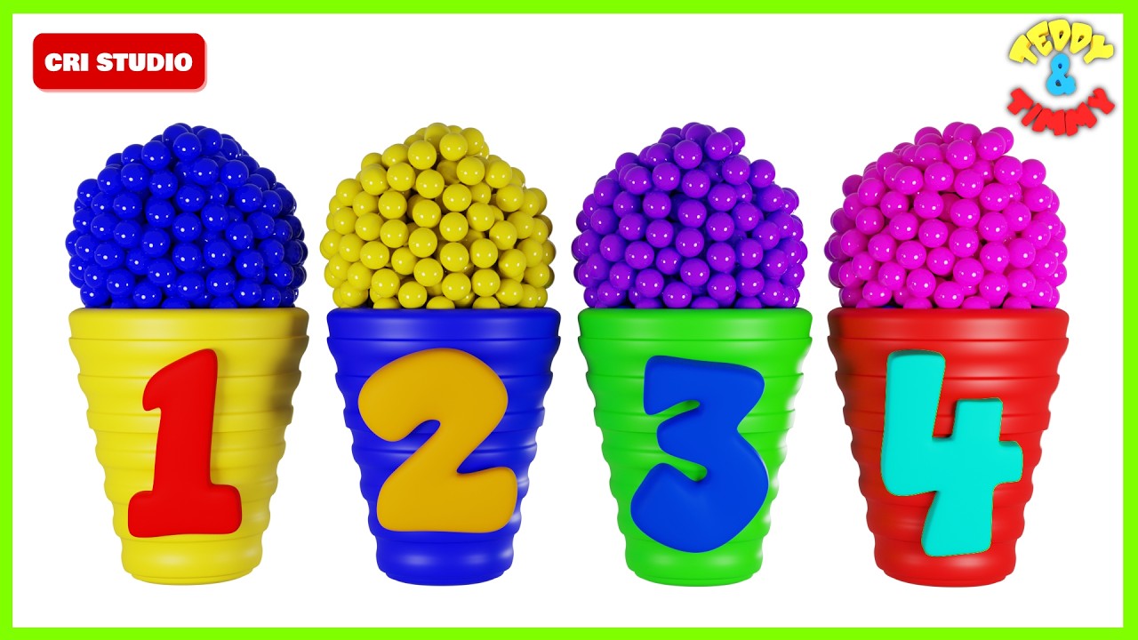 123 Numbers | 1 To 10 | Number Names | Learn to Count Video | Counting for Kids | Number Song