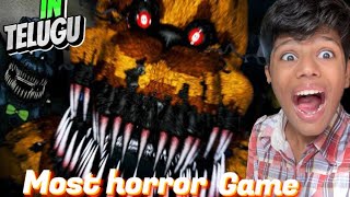 Playing Most Horror Game || Five Nights at Freddy Gameplay in Telugu