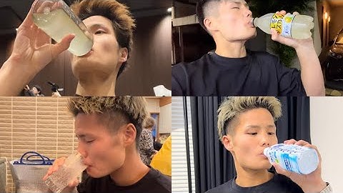 【水抜き中の格闘家向け】計量クリア後にひたすら水分を飲む動画集#水抜き#リカバリー#計量#減量#一気飲み#大飲み#asmr#格闘家