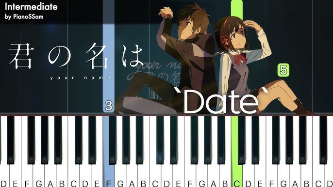 Play Date 2 (Kimi no Na wa) Music Sheet