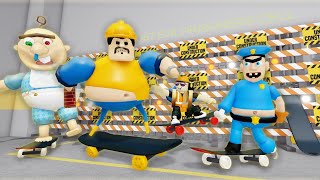 UNDER CONSTRUCTION Worker Roblox Obby Speed Runs in Baby Bobby, Terry, Poop Yourself, Skateboard