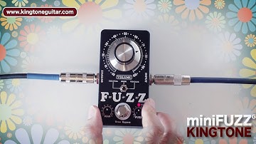 miniFUZZ Germanium Fuzz Pedal Demo with bias light