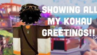 Showing all my koahú greetings!!