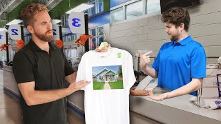 Printing a Pic of an Employees House on a TShirt & Trying to Buy It