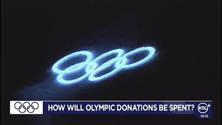 How will the $200 million+ in donation money for the 2034 Salt Lake City games be spent?