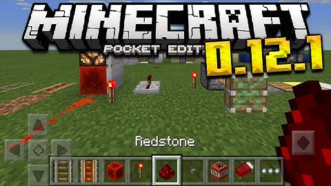 ★IOS MODS! REDSTONE IN 0.12.1 - Pistons, Redstone Lamps, Levers & MORE Minecraft Pocket Edition★