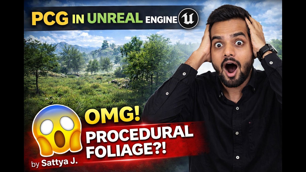 PCG Foliage in Unreal Engine 5 – Easy Step-by-Step Tutorial - YouTube