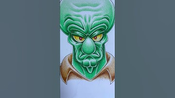 Drawing SIGMA SQUIDWARD IRL | Sigma Series Pt. 2💪🏽 #oddlysatisfying