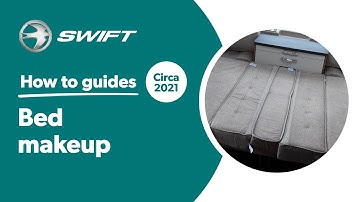 How to set up the front bed in your Swift Caravan including 8 ft wide and Basecamp (circa 2021)