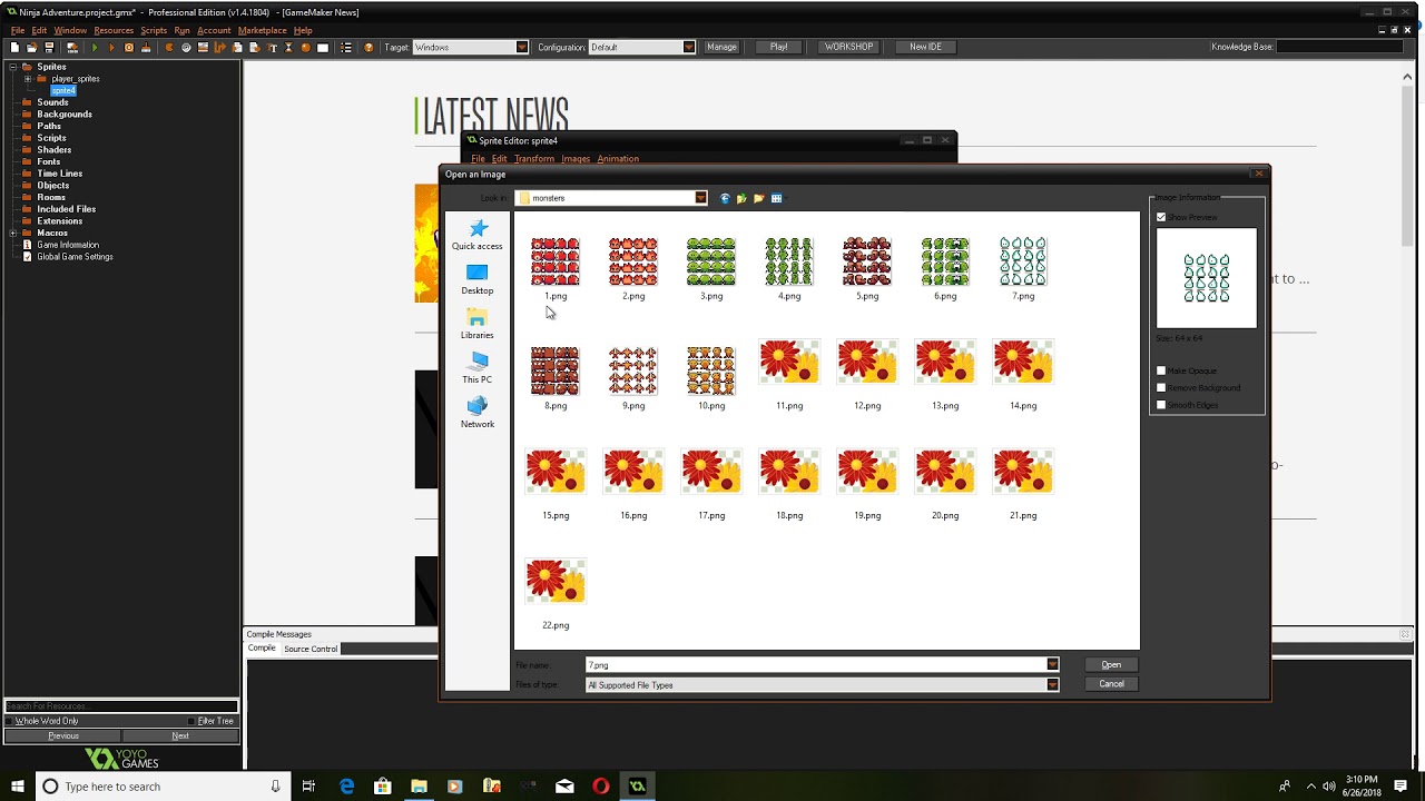 Game Maker Beginner Tutorial [1 Importing Sprites] - YouTube
