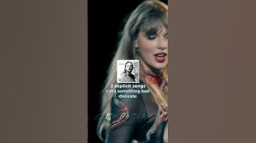 How many explicit songs are on each album? | #taylorswift #explicit #fyp #album #songs