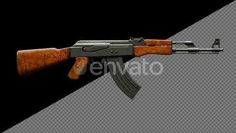 Ak 47, Weapons, Guns On Alpha Channel Loops V1 | Motion Graphics - Envato elements