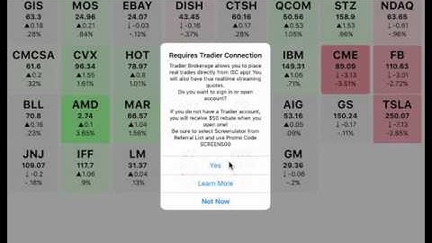 How to connect to Tradier in iOS ISC app