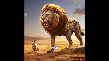 Lion Saved the Rabbit Life