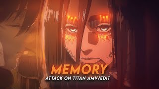 Memory Reboot I Eren Attack On Titan [AMV/Edit] Quick Edit !