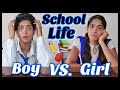 Boys vs girls  the school life  hindi comedy  anisha dixit  rickshawali