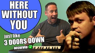 A Different Way To Learn Piano | Here Without You Three Doors Down | Web Piano Teacher Shawn Cheek
