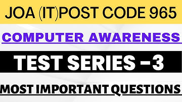 HPSSC JOA IT 965 QUESTIONS PART -3|| HP JOA IT 965 PREPRATION|| HPSSC COMPUTER  QUESTIONS
