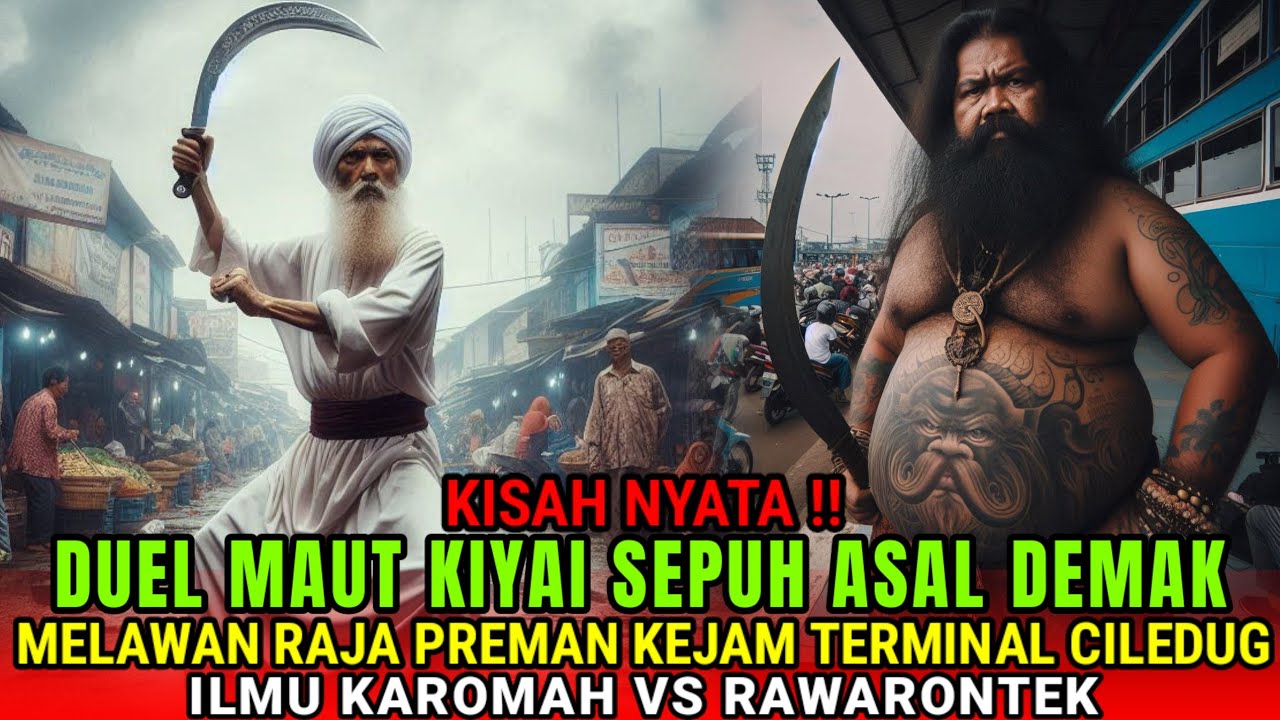 KISAH NYATA❗️ DUEL MAUT KYAI SAKTI DEMAK MELAWAN RAJA PREMAN KEBAL RAWAONTEK DI TERMINAL CILEDUG