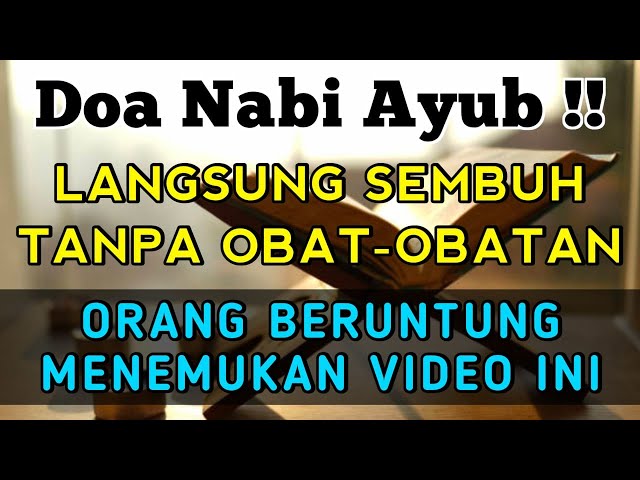 Doa Nabi Ayyub❗MUSTAJAB HANCURKAN PENYAKIT SAMPAI KE AKARNYA | Doa Penyembuh Sakit | @waktu_dzikir class=