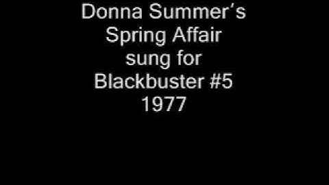 Thumbnail of Donna Summer′s Spring Affair sung for Blackbuster #5 1977