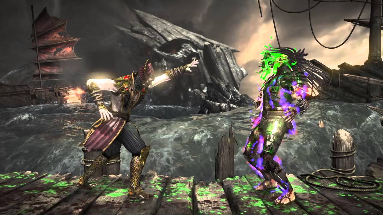 Mortal Kombat X "Face Off" Brutality on Predator!!