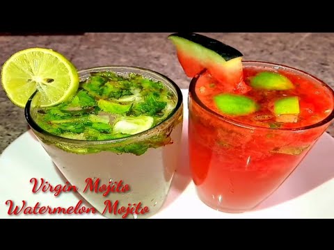 Virgin Mojito/Watermelon Mojito॥Energetic Refreshing Summer Drink Recipe॥ Mojito Recipe॥Mojito Drinks - YouTube