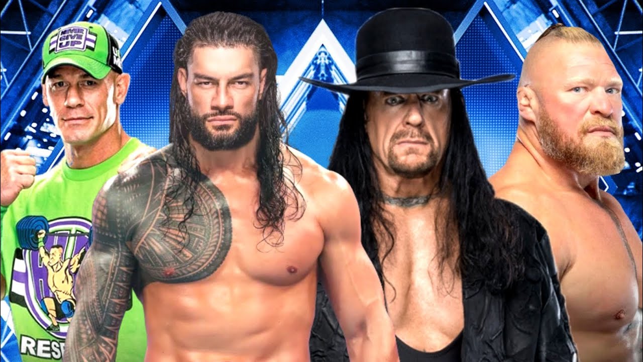 Roman Reigns and John Cena Vs Undertaker and Brock Lesnar In Wr3d