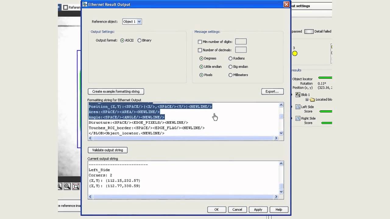 Inspector PI50 Module 5) vision sensor Communicating data via Ethernet