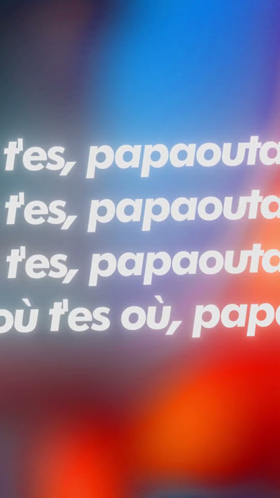 Où t'es, où t'es où, papaoutai? #stromae #papaoutai #frenchrap