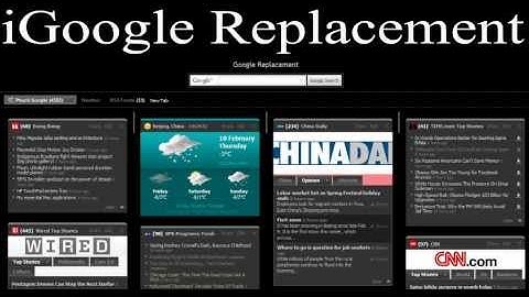 Dash to Freedom: iGoogle Replacement Tip