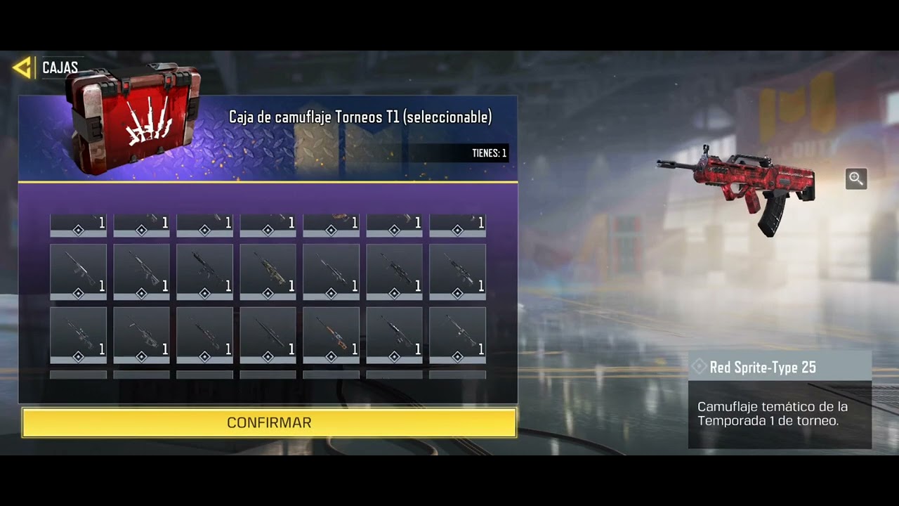 COD Mobile Season 5 Tournament 1 season one, weapon 