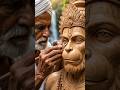 Hanuman ji🙏| The Best Wooden Sculpture  #woodcraft #woodcarving #hanumanji #balaji