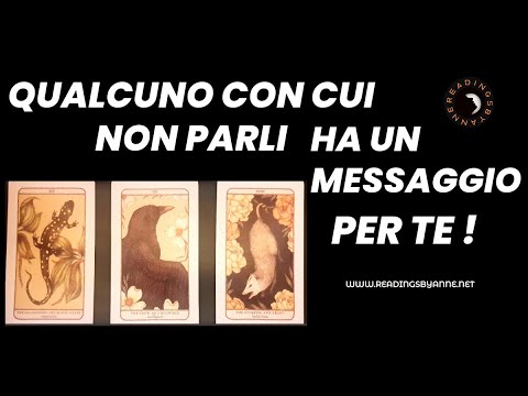 QUALCUNO CON CUI NON PARLI HA UN MESSAGGIO PER TE 📩 #letturatarocchi