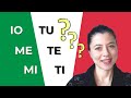 PERSONAL PRONOUNS in Italian (Subject/Object): IO, ME, MI, TU, TE, TI, NOI, CI, VOI, VI, etc