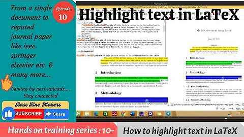 How to highlight text in LaTeX. || Easy & Simple way ||