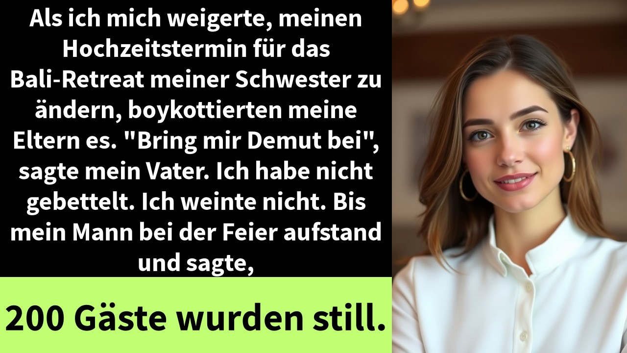 "Ik heb mijn ouders van mijn bruiloft uitgenodigd, zei mijn moeder tegen mij, zes weken voor de grote dag. We hebben tegen iedereen gezegd dat jij het hebt gedaan. Toen ontdekte mijn man iets dat...