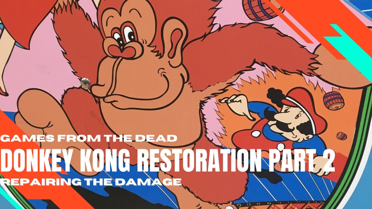 Donkey Kong Arcade Cabinet Restore Part 2