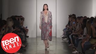 Teen Vogue Gives You an Exclusive Front Row Seat to the Parsons MFA 2015 Runway Show!