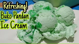 Super Yummy Buko Pandan Ice Cream/Easy Homemade Best Summer Dessert Ice Cream Recipe