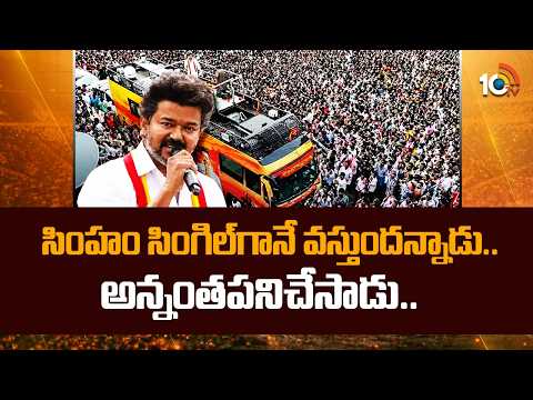 TVK Vijay Sensational Victory | సింహం సింగిల్ గానే వస్తుందన్నాడు.. అన్నంతపనిచేసాడు.. | 10TV News - 10TVNEWSTELUGU