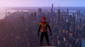 Spider-Man No Way Home PS5 - Jumping Off Tallest Building In Spider-Man No Way Home Hybrid Suit