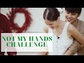 NOT MY HANDS CHALLENGE WITH MCCOY + our Christmas table set-up!