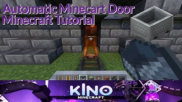 Minecraft Automatic Minecart Door Tutorial ⛏️ Minecraft Bedrock Only