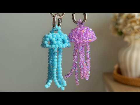 Crystal Jellyfish Bag Charm | Summer Jewelry Tutorial